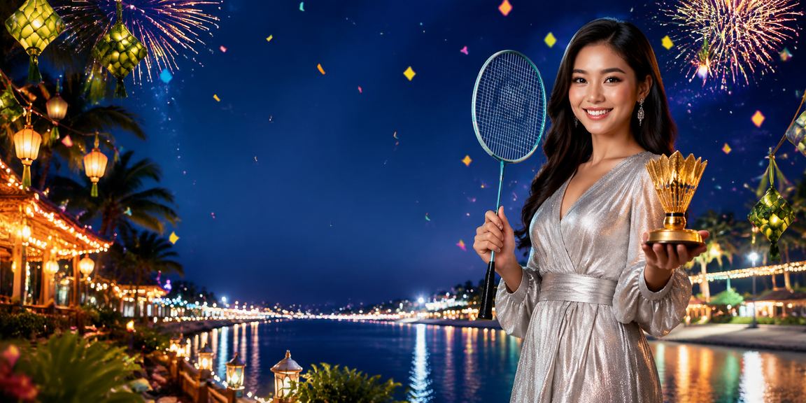 Pengguna Malaysia menyaksikan perlawanan badminton pada musim perayaan